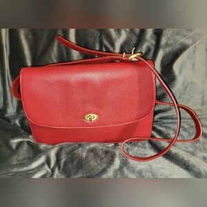Vintage Coach Royalton 4403 Madison Shoulder Bag Turn Lock Red  Leather 70902K